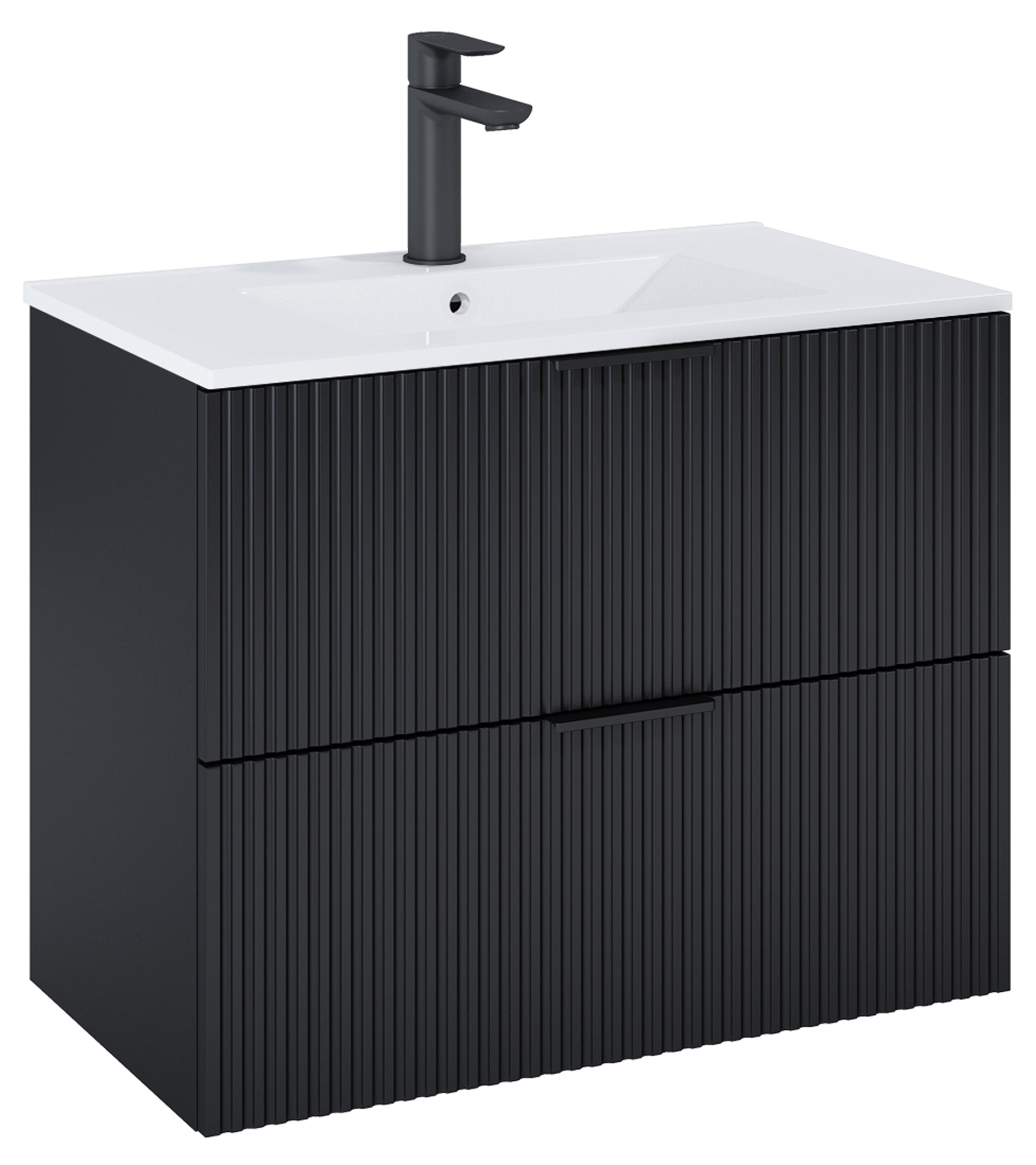 Roca Reef dulap 80x45x63.5 cm sub chiuveta pe perete negru A857955532