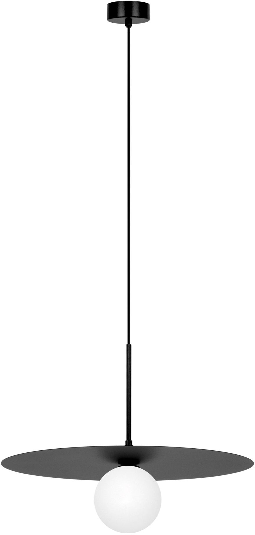 Kaja Sante lampă suspendată 1x10 W alb-negru K-5372