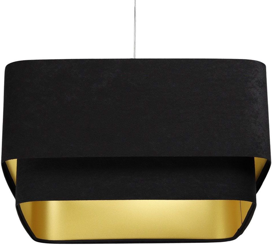 BPS Koncept Kwadro Duo Sue lampă suspendată 1x60 W negru-auriu KWD-019