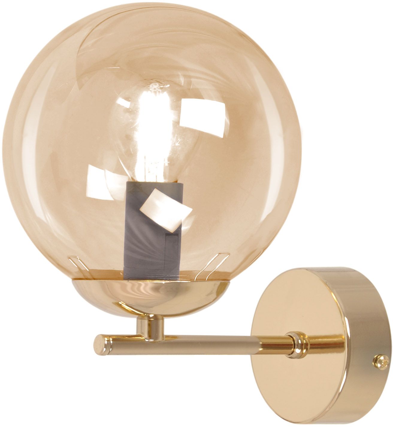 Kaja Grand lampă de perete 1x10 W auriu-chihlimbar K-5415