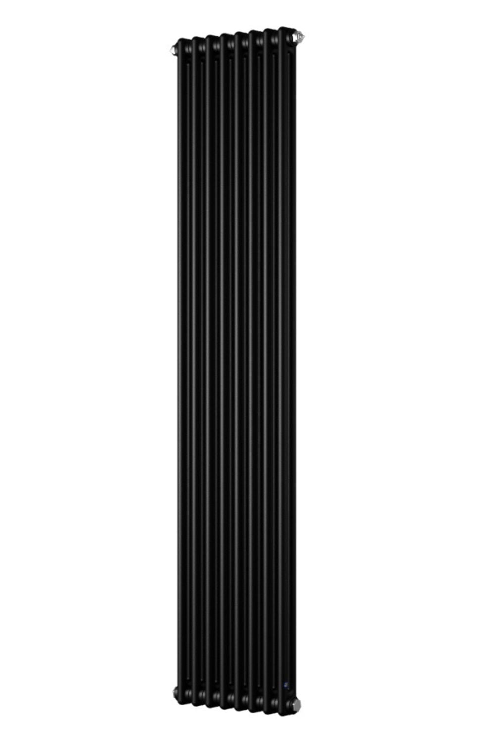 Instal Projekt Tubus 2 calorifer decorativ 149.3x38 cm podłączenie inferior negru TUB2-150/08D50C75