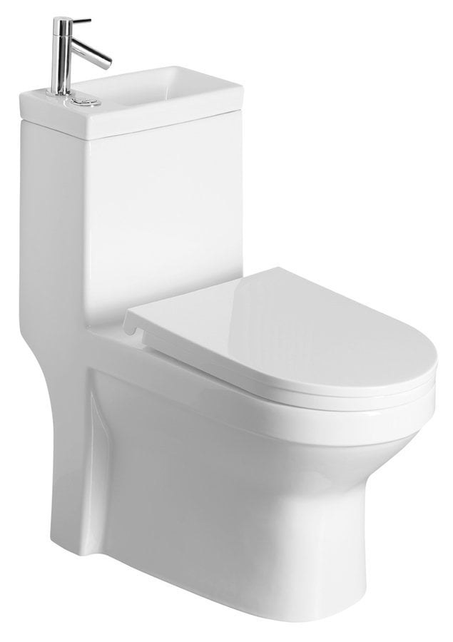Aqualine Hygie vas compact cu funcția de lavoar alb PB104W