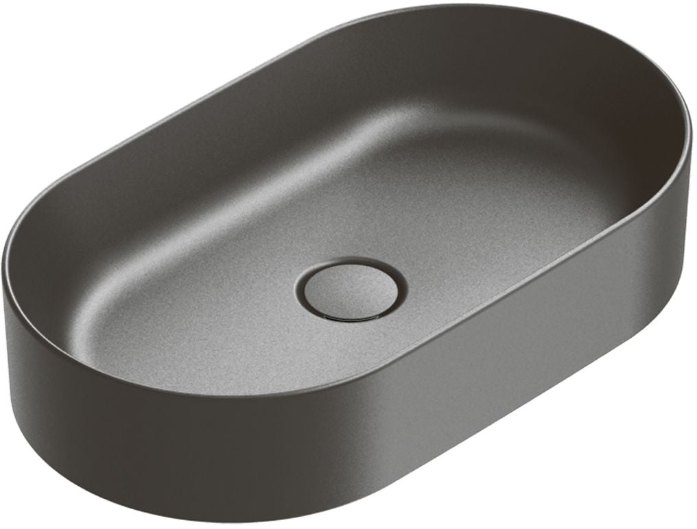 Catalano Zero lavoar 60x35 cm oval de blat negru 0122600022