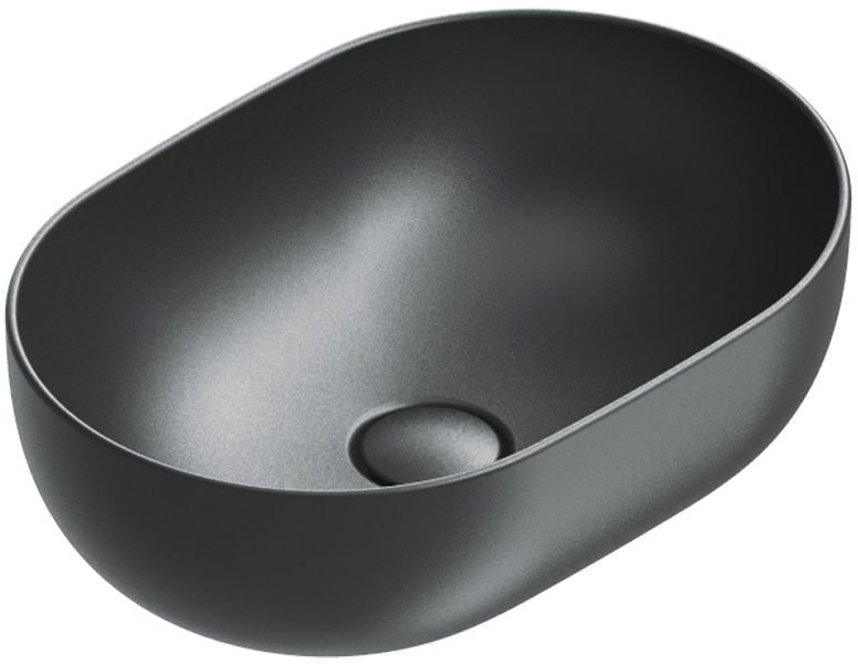 Catalano Sfera lavoar 50x35 cm oval de blat negru 0522500022