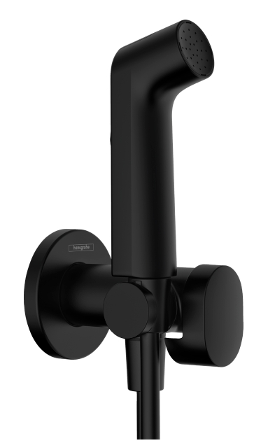 Hansgrohe Bidette baterie bideu cu set de duș ascuns negru 29232670