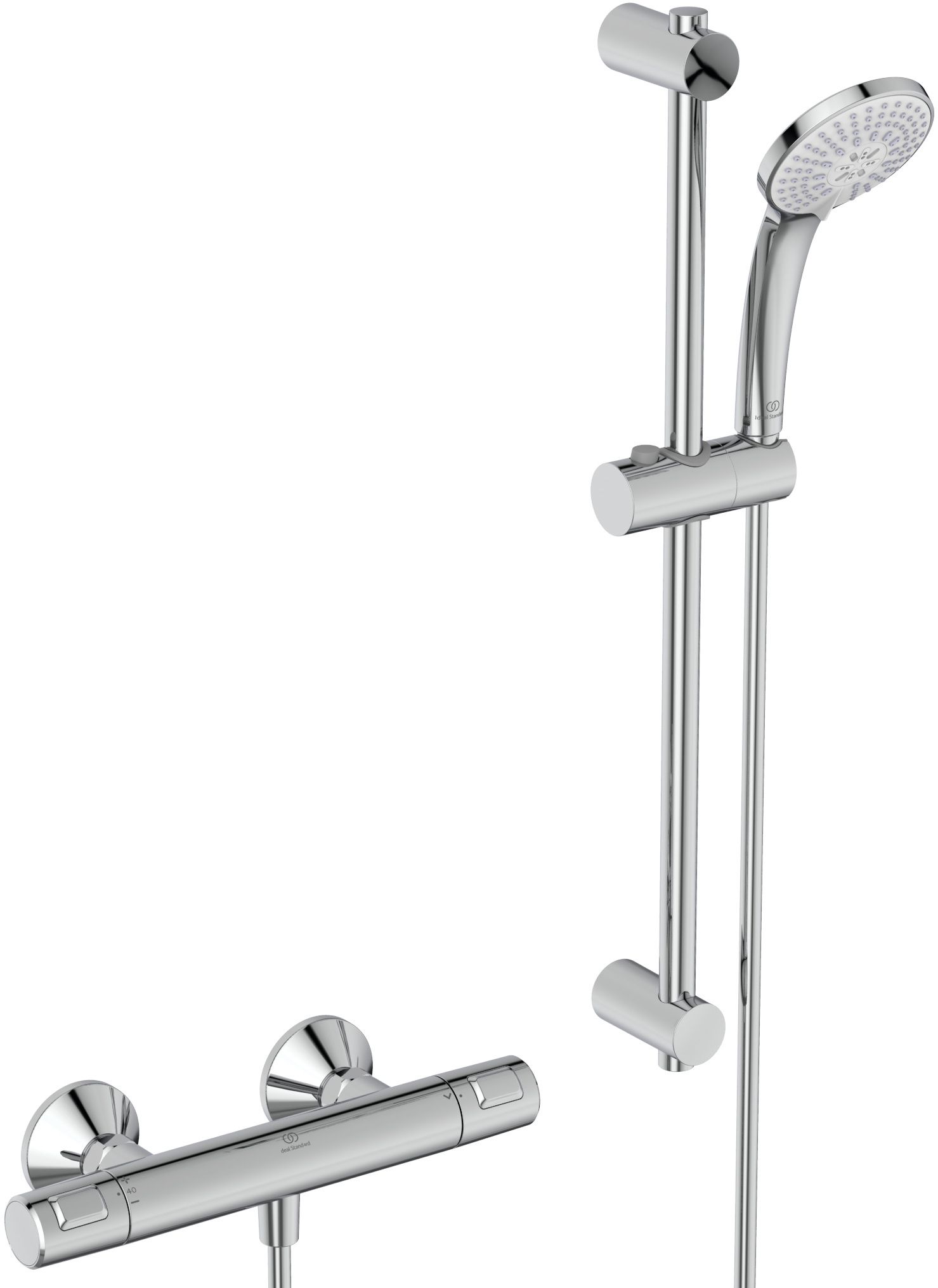 Ideal Standard Ceratherm T25 set de duș perete cu termostat crom A7203AA