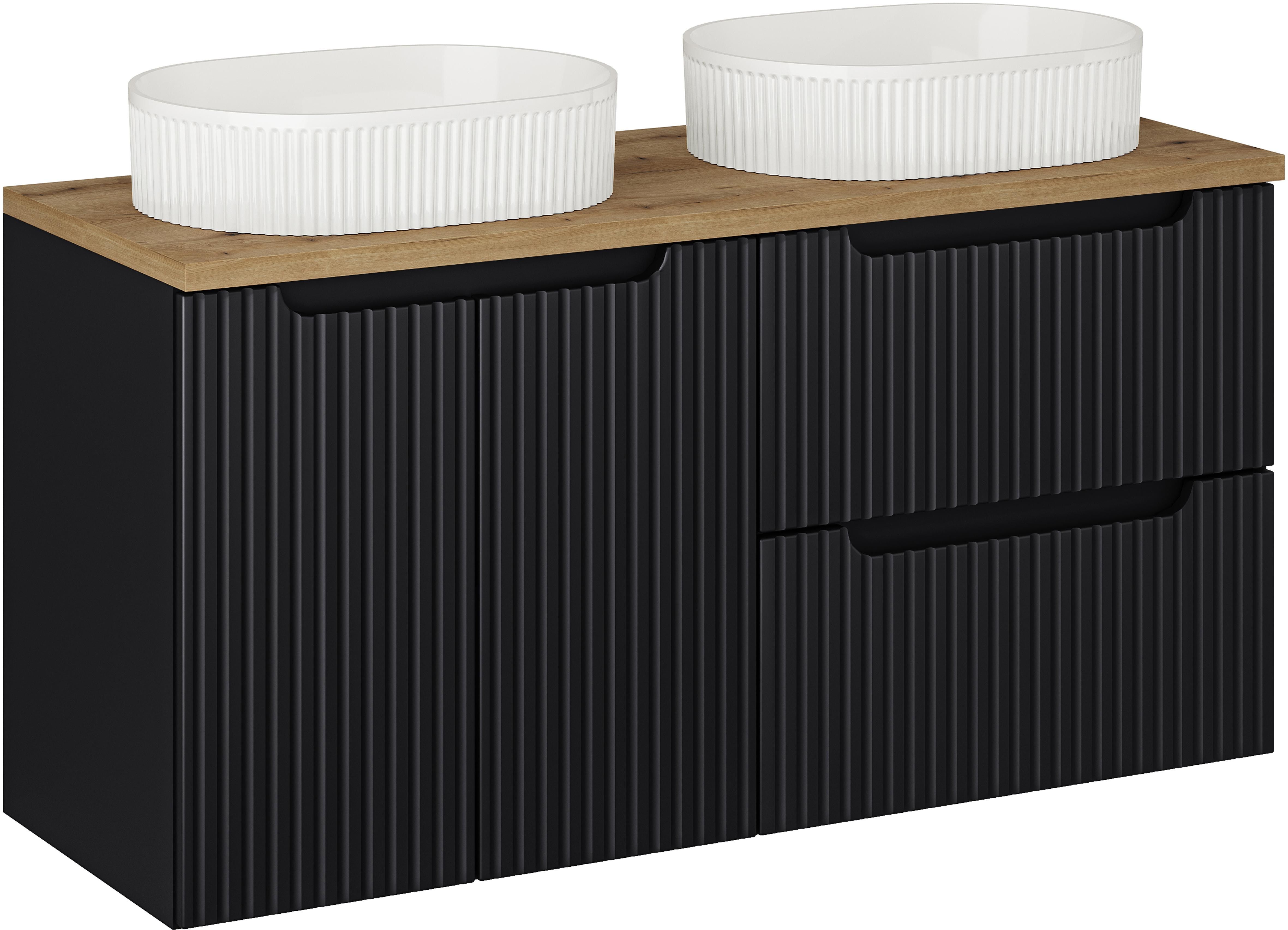 Set dulap Comad Nova Black NOVA BLACK D2 82-60-2S, dulap Comad Nova Black NOVA BLACK D2 82-60-2D, BEYOND 5 WHITE ( E-6564 ), NOVA OAK A 89-120