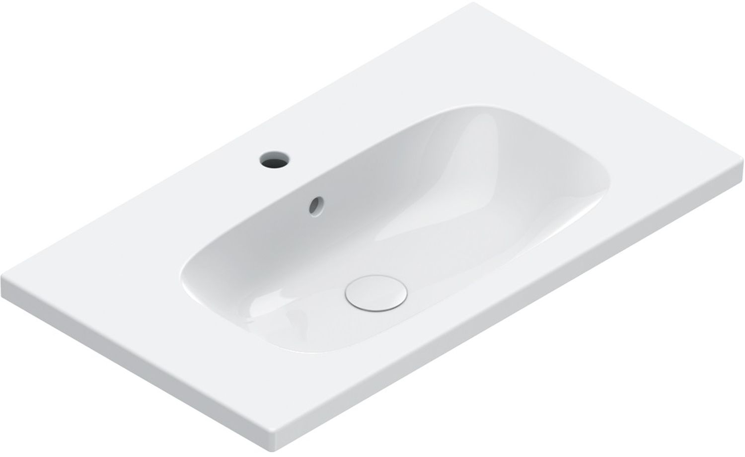 Catalano Alvea lavoar 80x46 cm dreptunghiular clasică-mobilier alb 0620811001