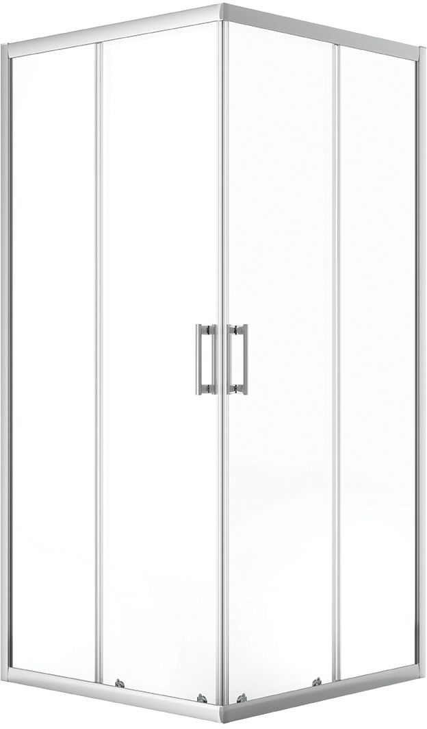 Laveo Bresso cabină de duș 90x90 cm crom luciu/sticlă transparentă JKD096K