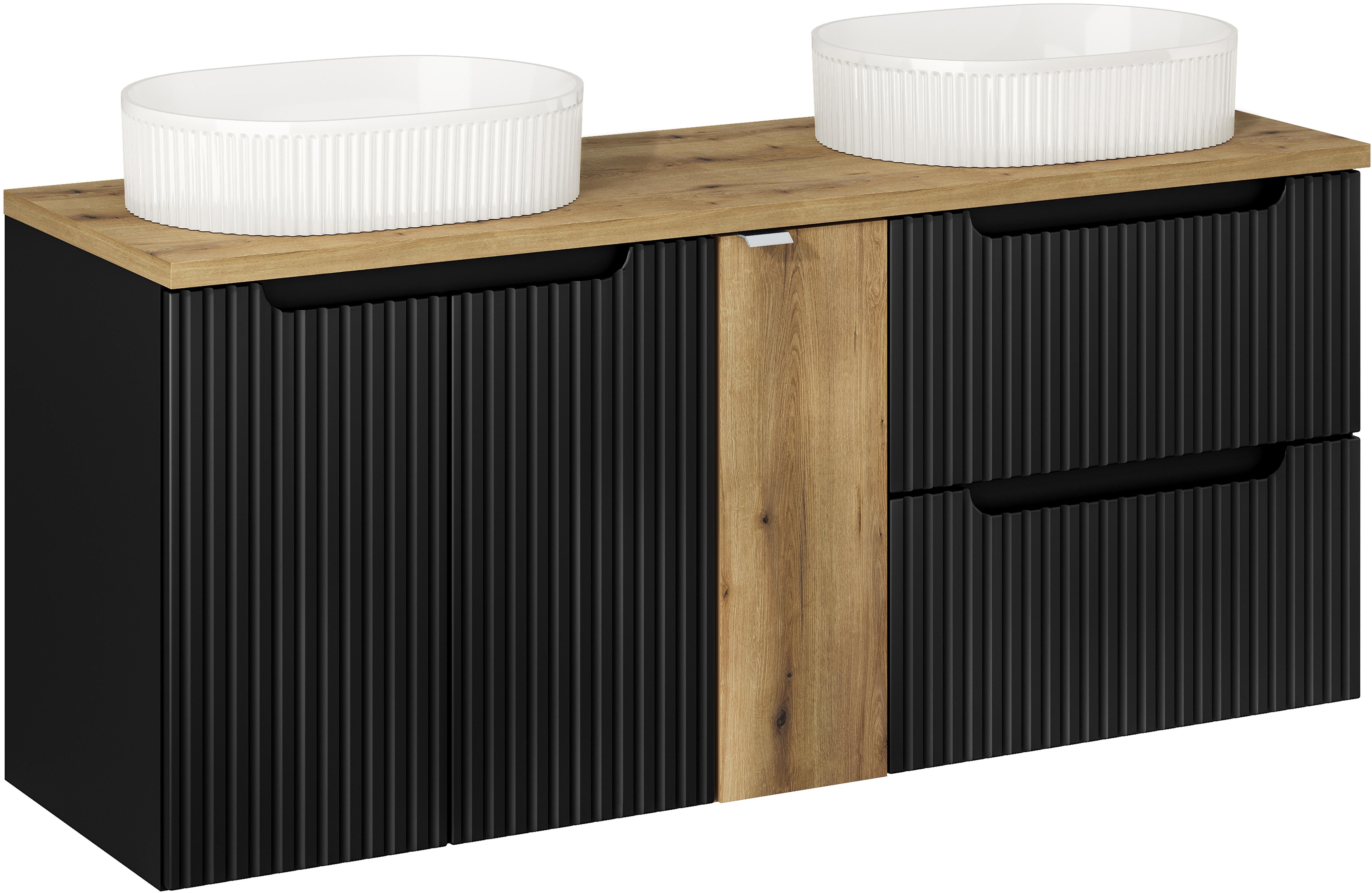 Set dulap Comad Nova Black NOVA BLACK D2 82-60-2S, dulap Comad Nova Black NOVA BLACK D2 82-60-2D, BEYOND 5 WHITE ( E-6564 ), NOVA OAK A 81-20-1D(W81-01A), NOVA OAK A 89-140