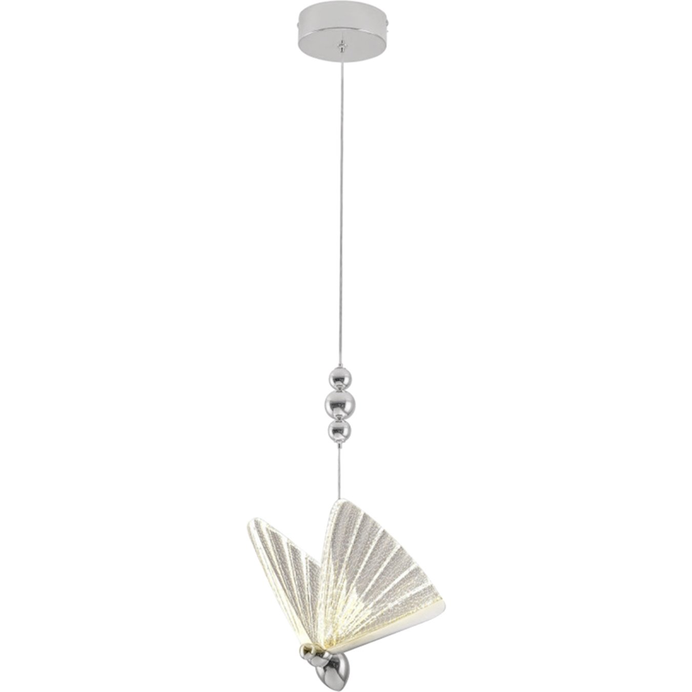 Light Prestige Mariposa lampă suspendată 1x8 W crom LP17151PCH