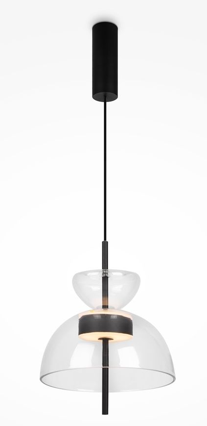 Maytoni Bangkok lampă suspendată 1x12 W negru MOD185PL-L6B3K1
