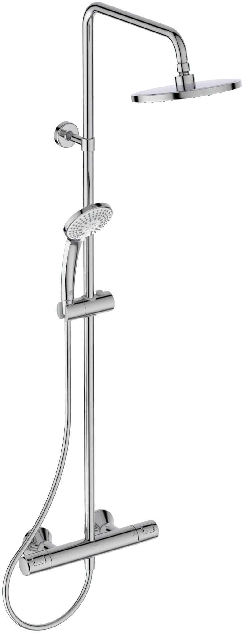 Ideal Standard Ceratherm T25 set de duș perete cu termostat cu duș de ploaie crom A7208AA