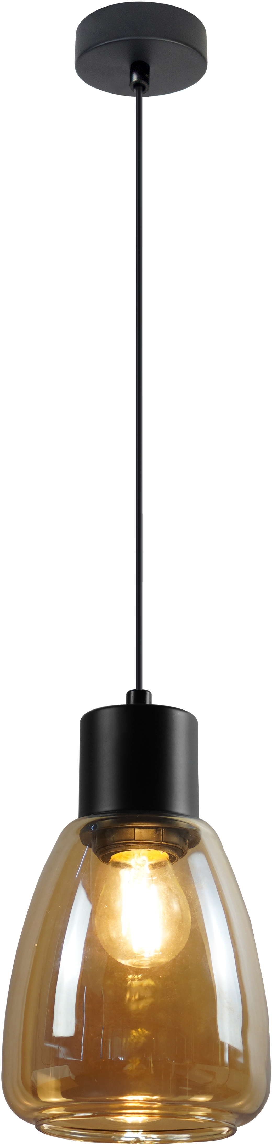 Candellux Moldo lampă suspendată 1x40 W chihlimbar 31-35073