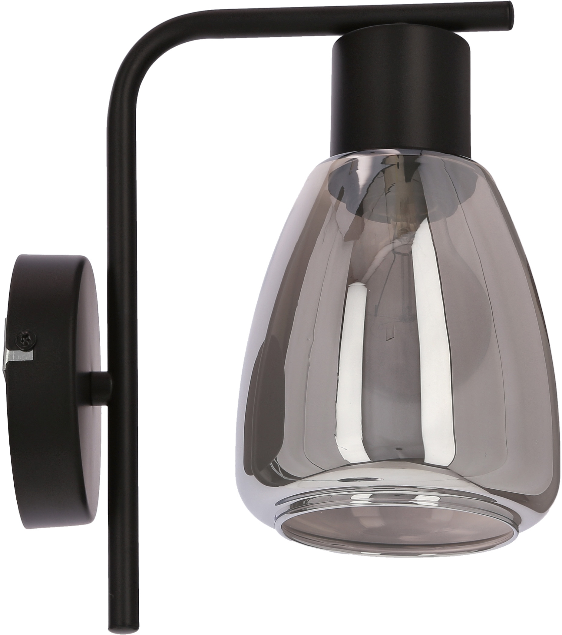 Candellux Moldo lampă de perete 1x40 W negru-fumuriu 21-35097