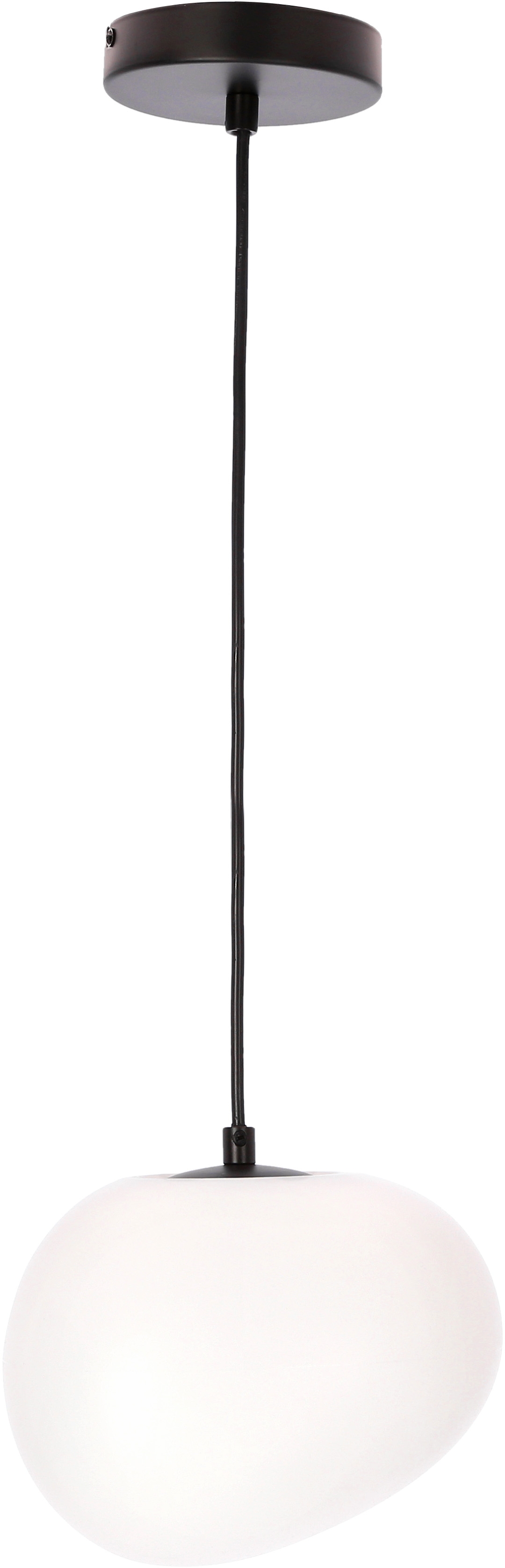 Candellux Stones lampă suspendată 1x40 W alb-negru 31-35127