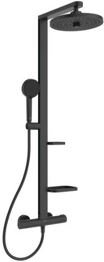 Ideal Standard Alu+ set de duș perete cu termostat da negru BD583XG