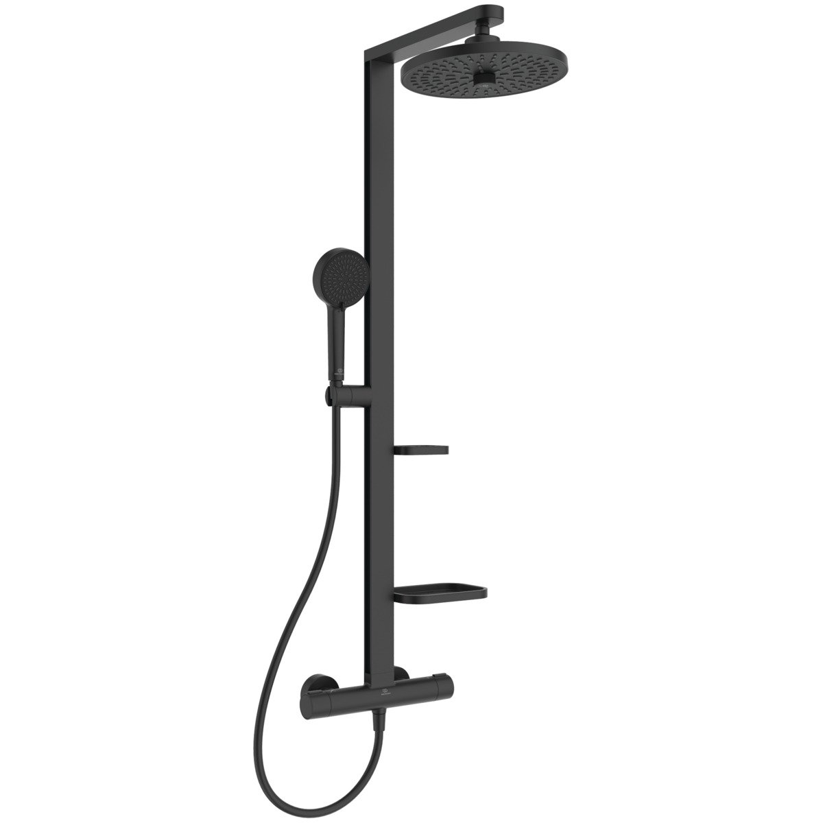 Ideal Standard Alu+ set de duș perete cu termostat negru BD583XG