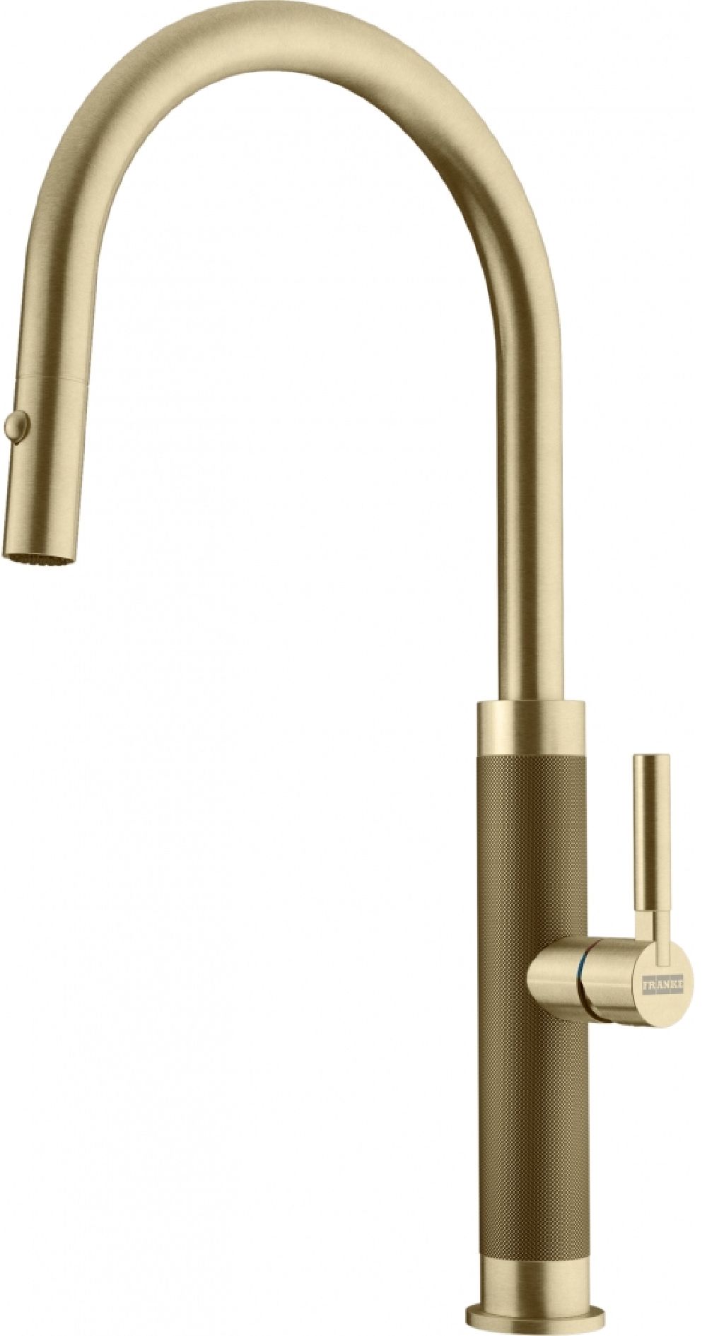 Franke Mythos Masterpiece Pull-Out Spray baterie bucătărie pe picior aur/aur vechi 115.0711.558
