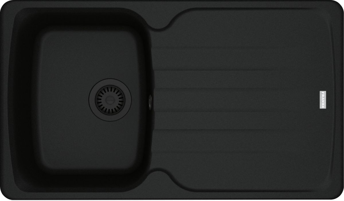 Franke Antea chiuvetă din granit 86x50 cm negru 114.0693.551