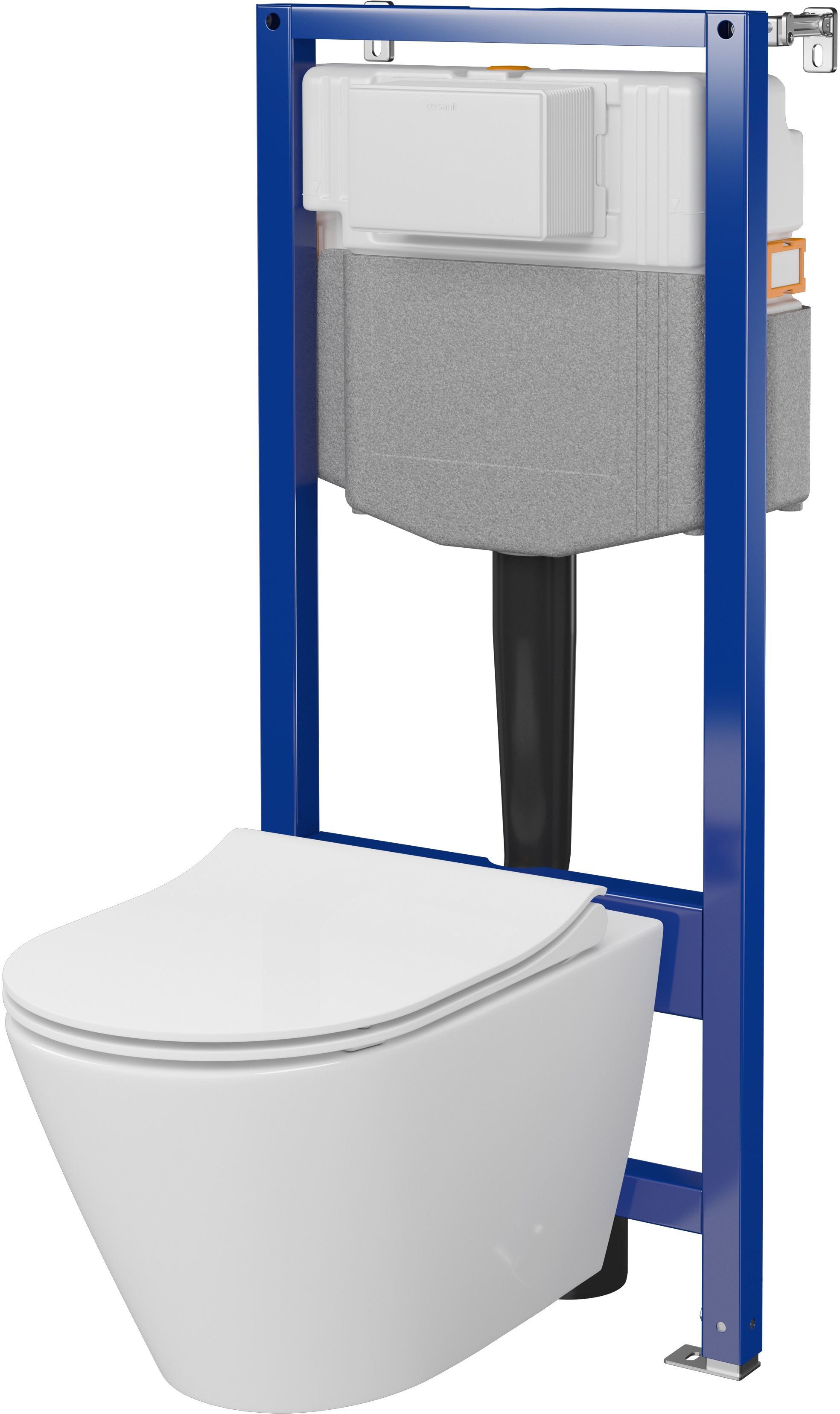 Cersanit City set wc cadru cu capac cu spălare turbionară S701-888