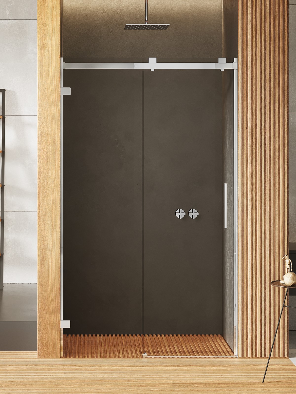 New Trendy Softi X uși de duș 130 cm culisantă crom luciu/sticlă transparentă EXK-5253