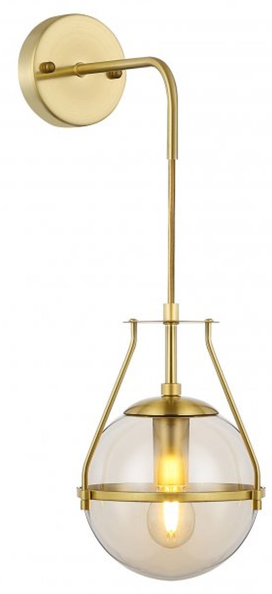 GTV Drop lampă de perete 1x25 W transparent-auriu OS-DRO4-40-DEC