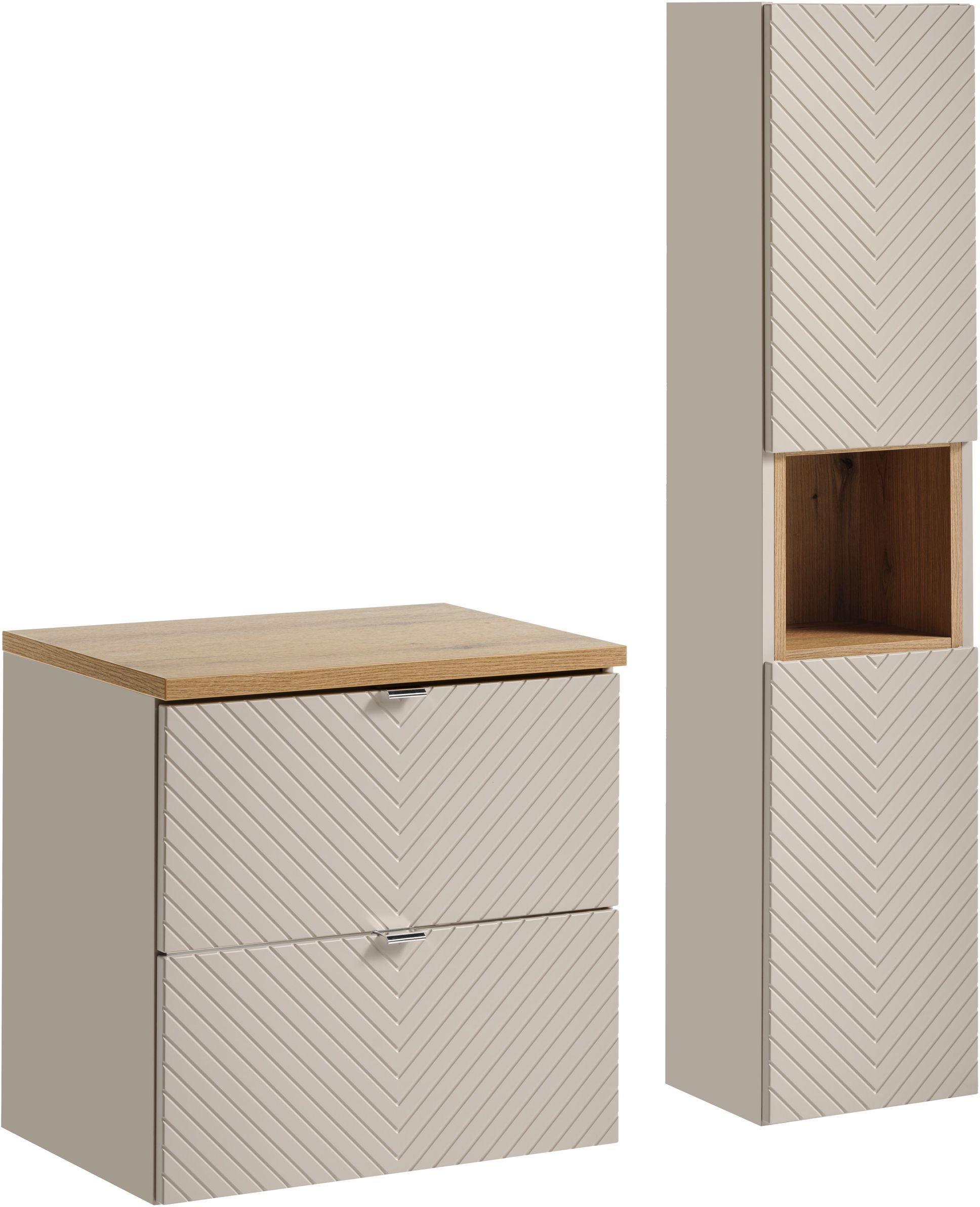 Set dulap Comad Viva Cashmere VIVA CASHMERE 82-60-2S, dulap Comad Viva Cashmere VIVA CASHMERE 80-03-2D, NOVA OAK A 89-60