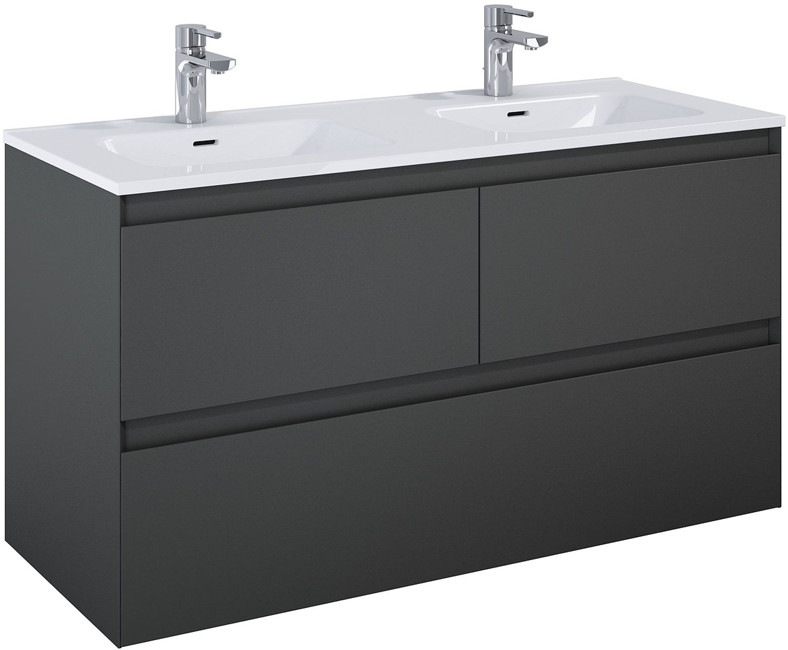 Elita Split dulap 120x45.8x63.5 cm sub chiuveta pe perete antracit RE012007156010