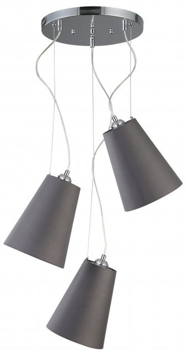 GTV Kasel lampă suspendată 3x40 W gri/frasin OS-KAS3-15-DEC