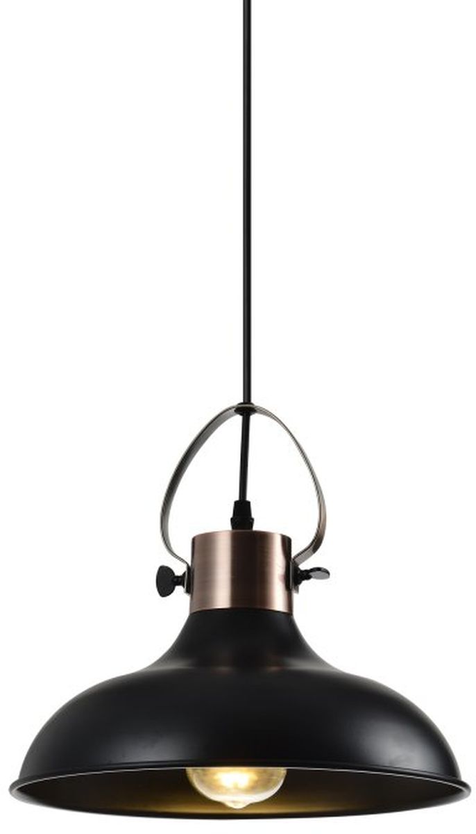 GTV Mees lampă suspendată 1x40 W negru OS-MEES-10-DEC
