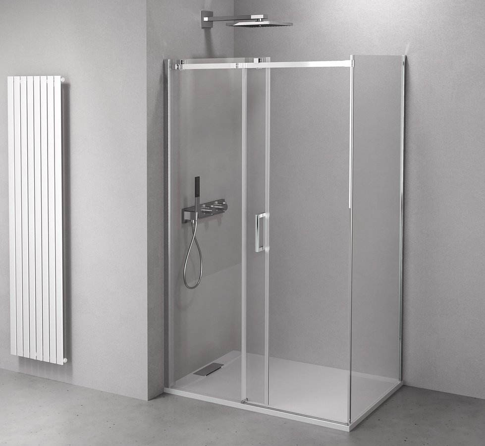 Polysan Thron Line perete de duș 70 cm crom luciu/sticla transparentă TL3070