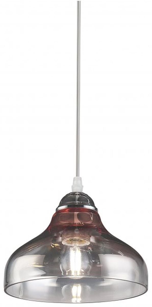 GTV Marite lampă suspendată 1x40 W negru-transparent OS-MARI-10-DEC