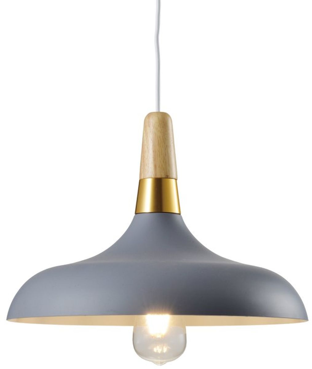 GTV Skandi lampă suspendată 1x40 W gri/frasin OS-SKAN1-15-DEC