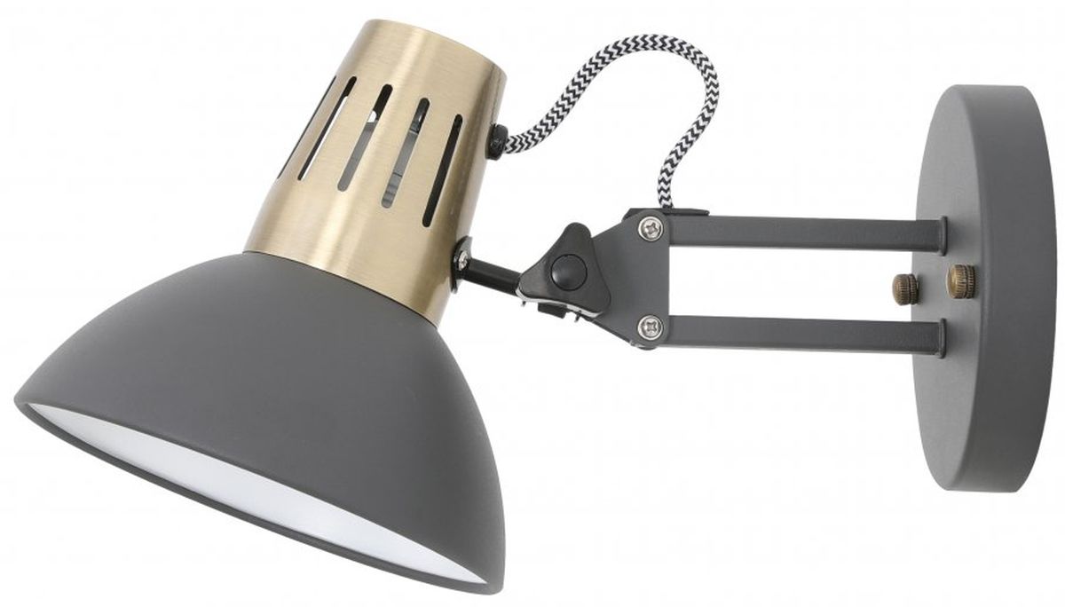 GTV Artemia lampă de perete 1x40 W negru-auriu OS-ART-E27-10-DEC