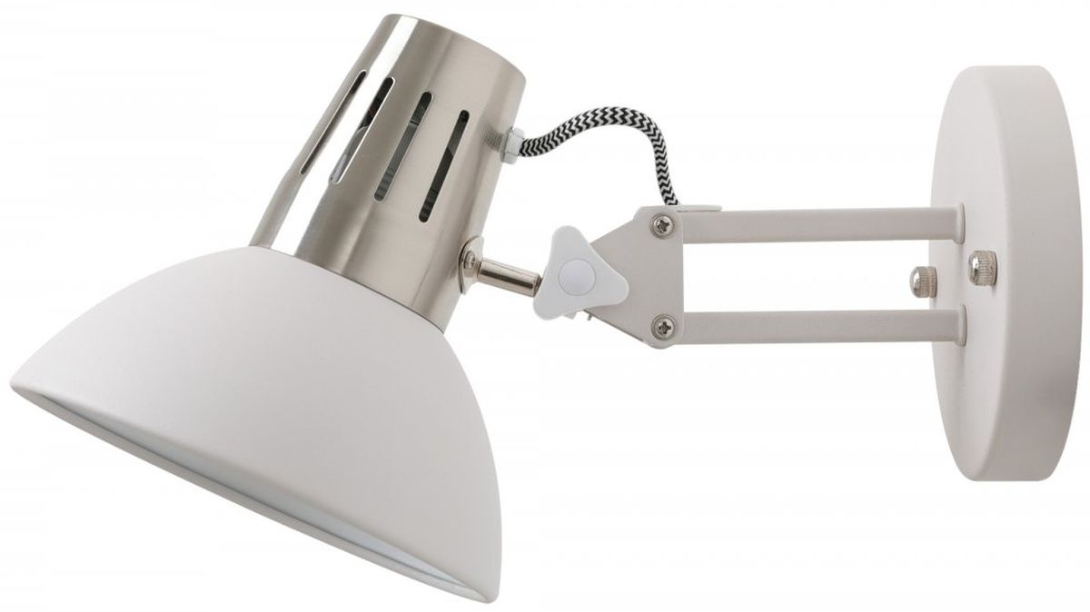 GTV Artemia lampă de perete 1x40 W alb OS-ART-E27-00-DEC