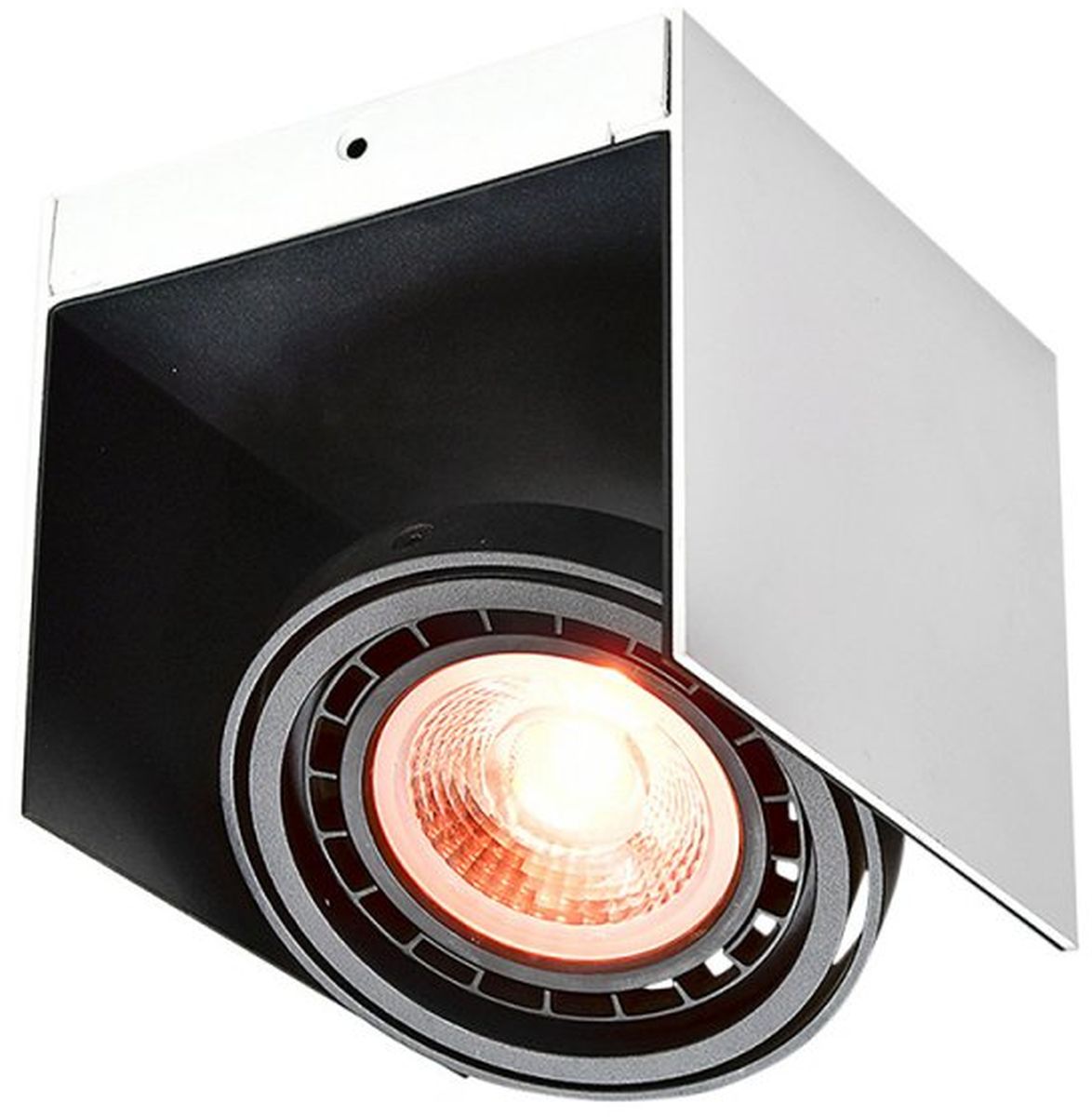 GTV Verso lampă de tavan 1x40 W alb-negru OS-VERSO-06-DEC