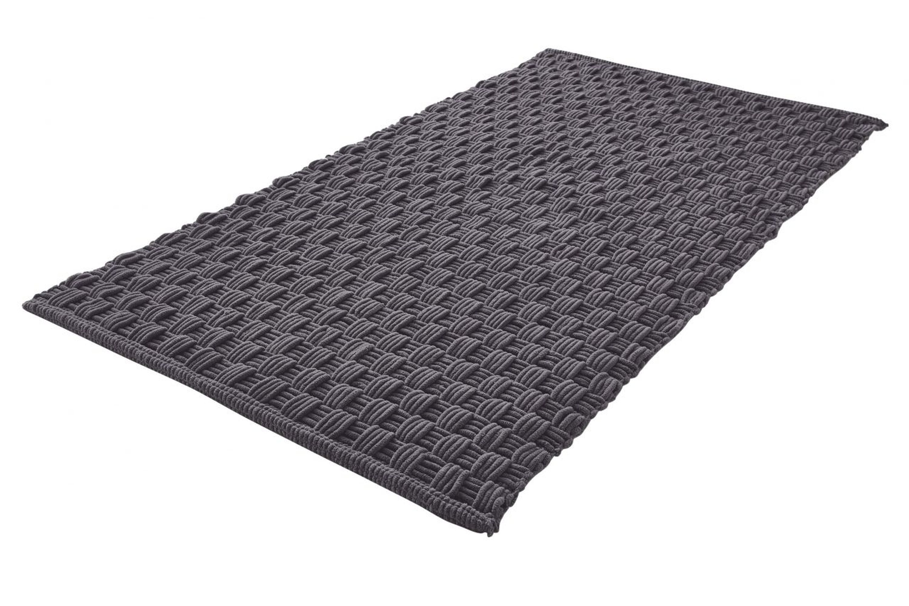 Kleine Wolke Matino covor de baie 120x70 cm dreptunghiular gri 9193905225