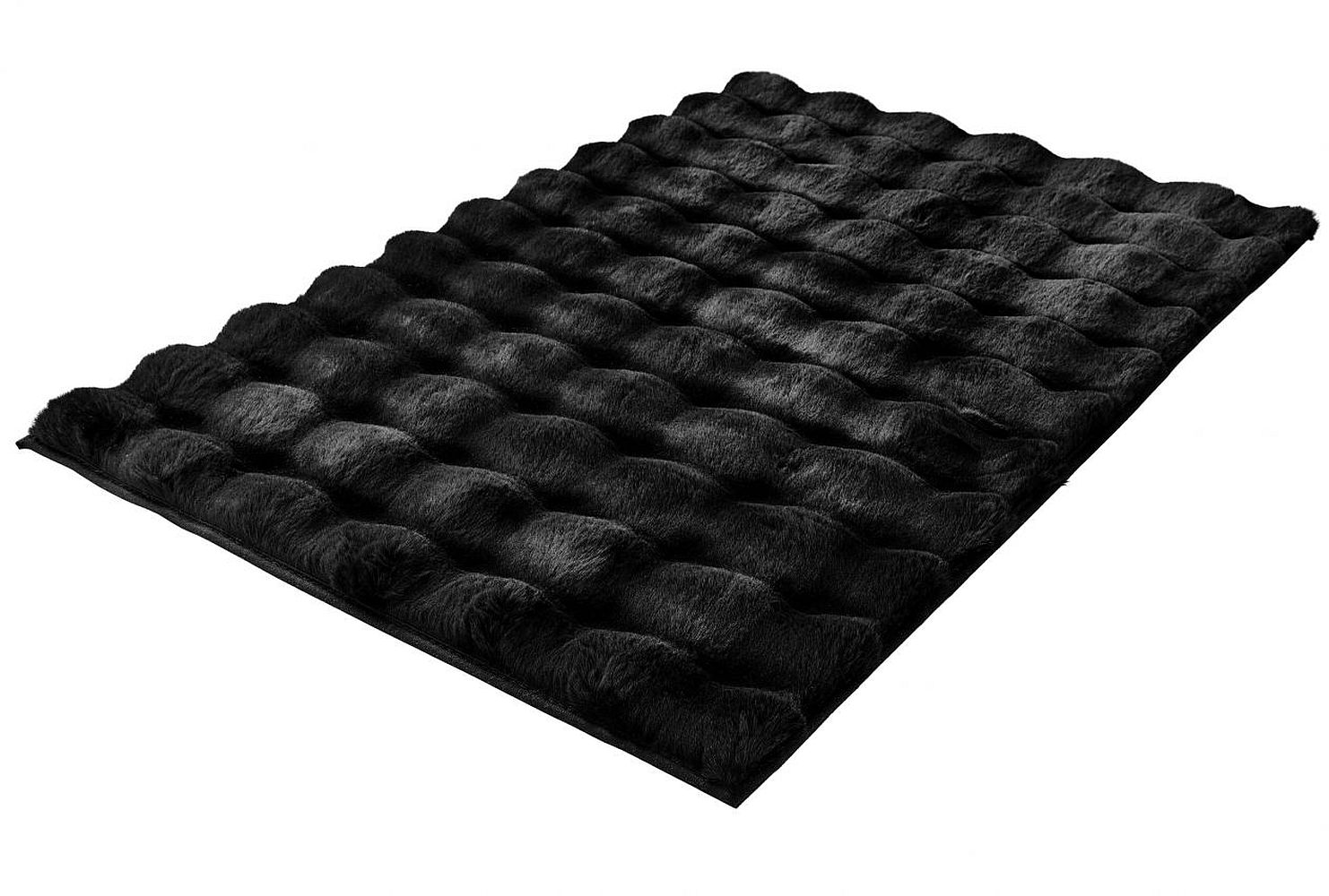 Kleine Wolke Cloud covor de baie 90x60 cm dreptunghiular negru 9198926519