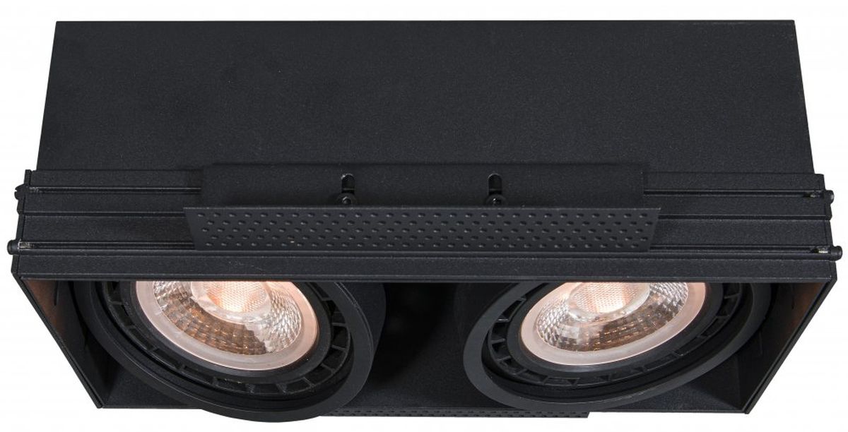GTV Milo lampă încorporată 2x40 W negru OS-MILO2-10-DEC
