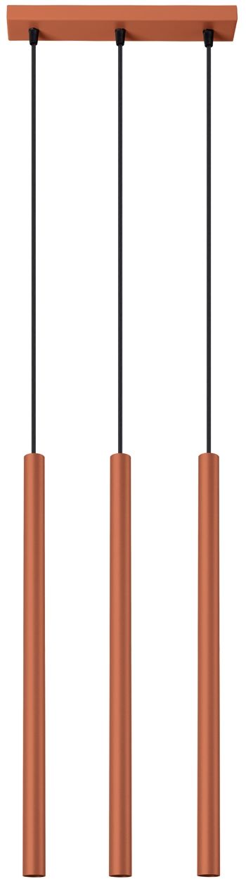 Sollux Lighting Pastelo lampă suspendată 3x8 W roșu SL.1526