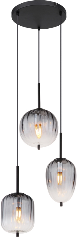 Globo Lighting Attila lampă suspendată 3x40 W negru 15215-3