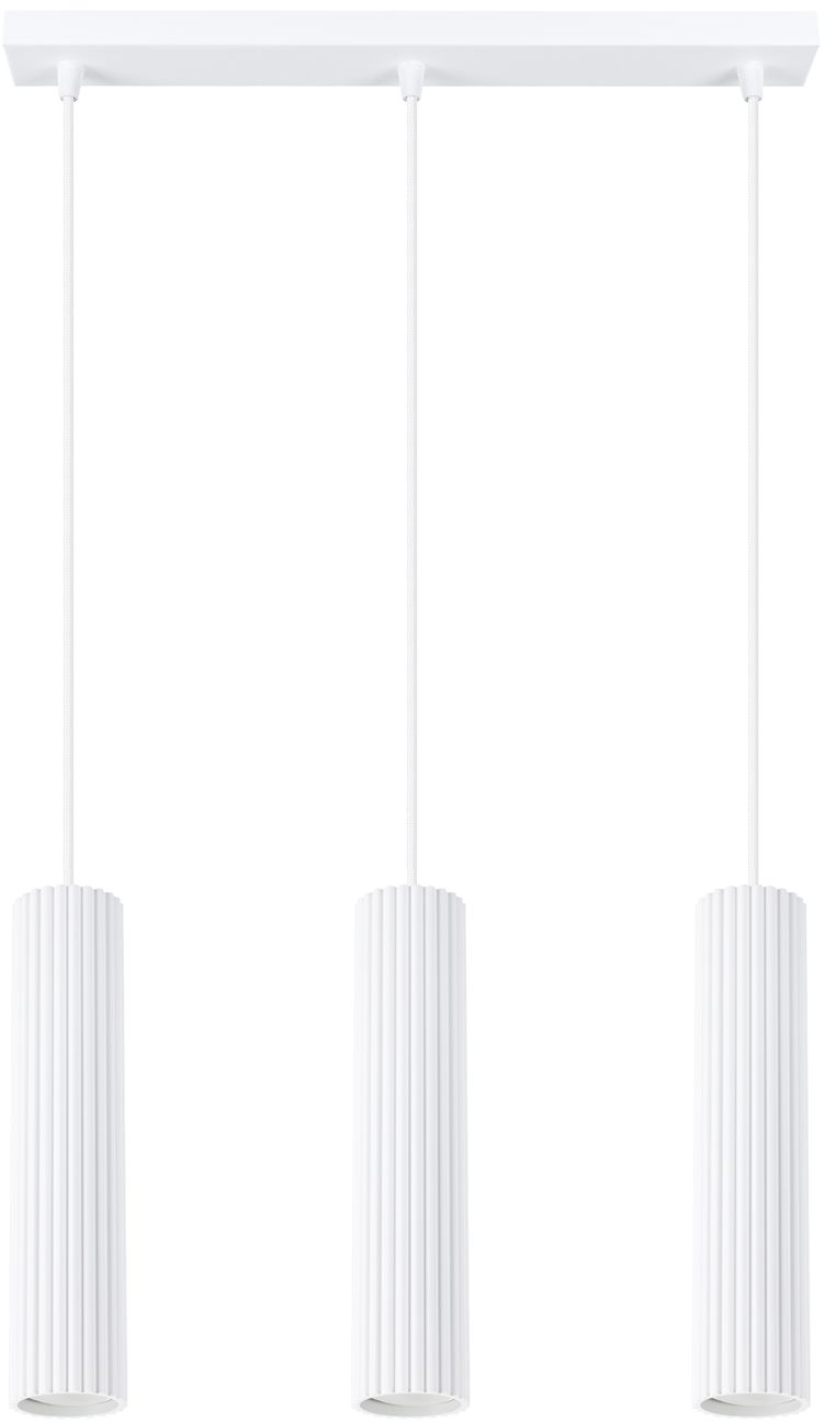 Sollux Lighting Karbon lampă suspendată 3x10 W alb SL.1537