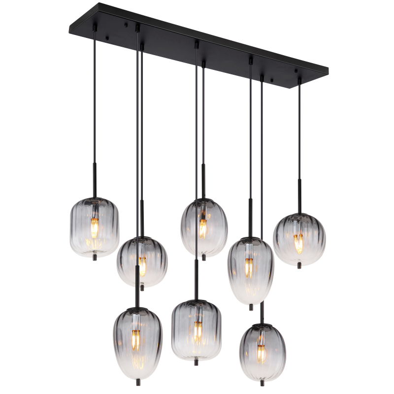 Globo Lighting Attila lampă suspendată x40 W negru 15215-8