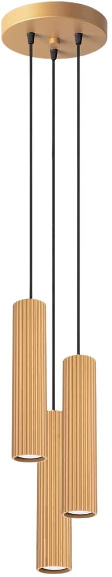 Sollux Lighting Karbon lampă suspendată 3x10 W auriu SL.1557