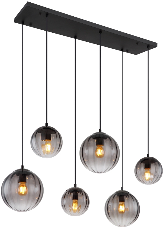 Globo Lighting Dallerta lampă suspendată 6x60 W negru 15216-6