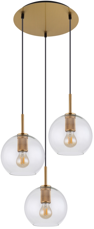 Globo Lighting Adara lampă suspendată 3x60 W alamă 15462H1