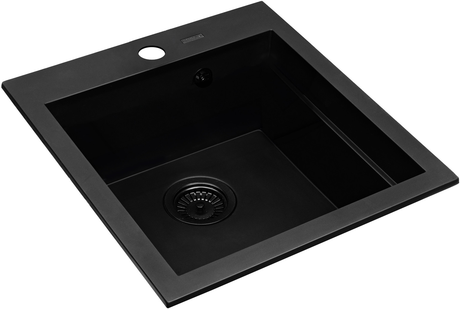 Pyramis Siros chiuvetă din granit 51.5x47 cm negru 079822801