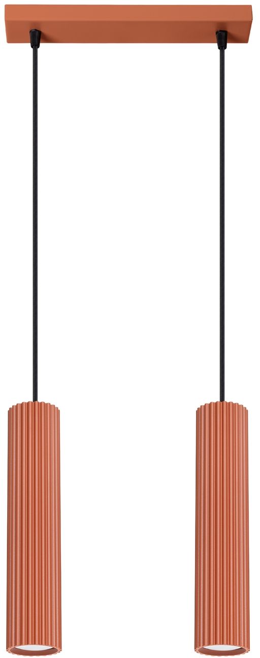Sollux Lighting Karbon lampă suspendată 2x10 W roșu SL.1631