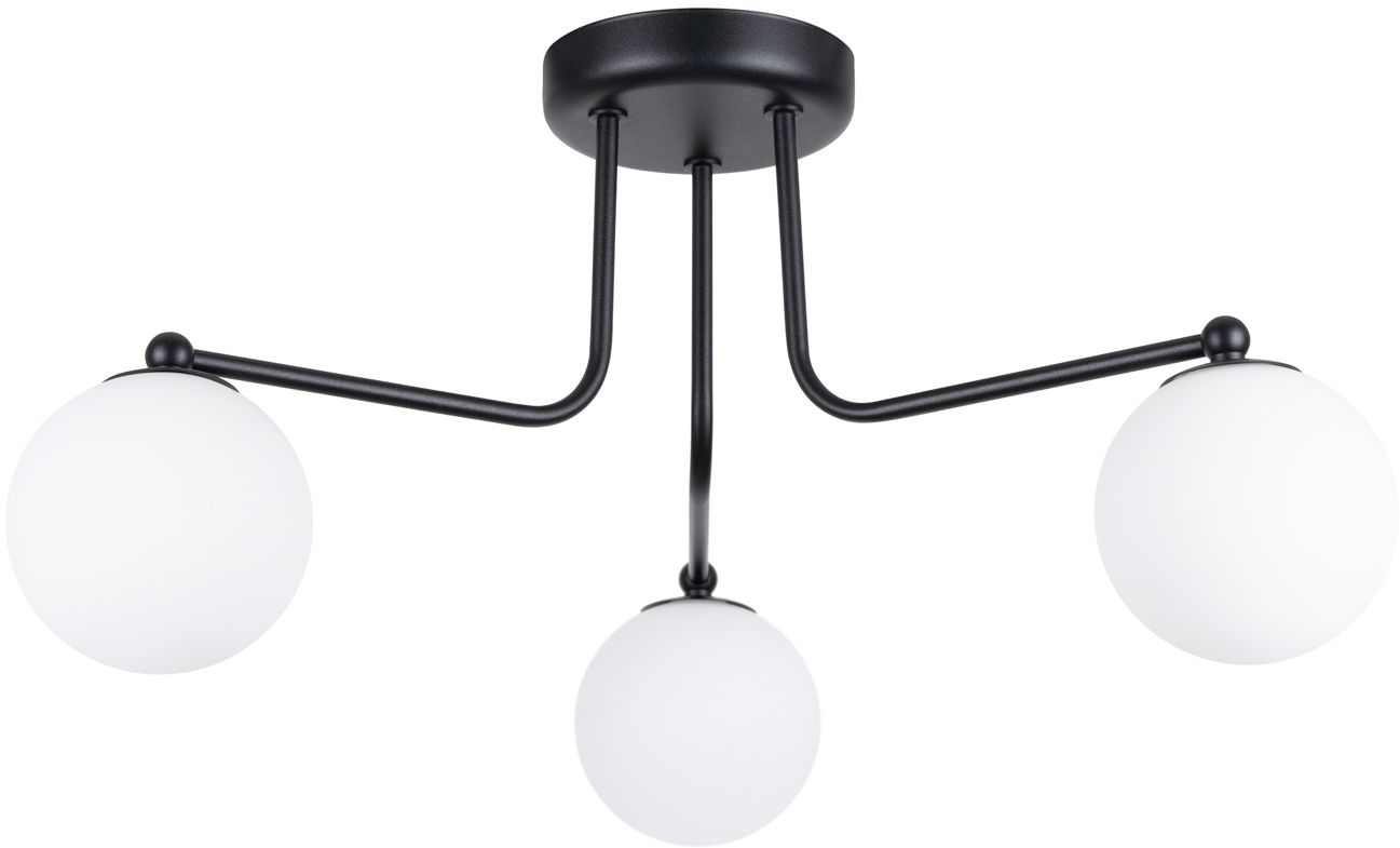 Sollux Lighting Astral lampă de tavan 3x8 W alb-negru SL.1662